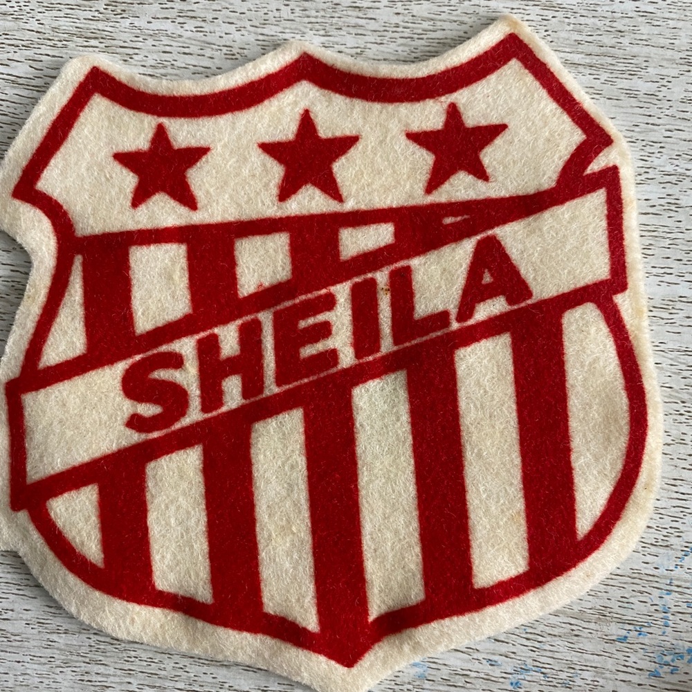 Vintage Sweater Varsity Name Patch The Felt Crafters “ Sheila “ 1940s-50s - Picture 2 of 4